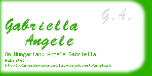 gabriella angele business card